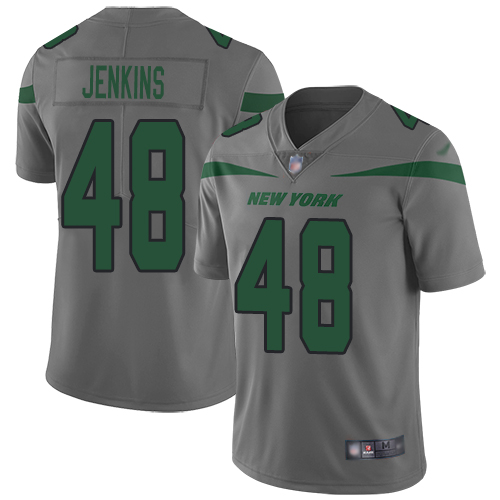 New York Jets Limited Gray Youth Jordan Jenkins Jersey NFL Football #48 Inverted Legend